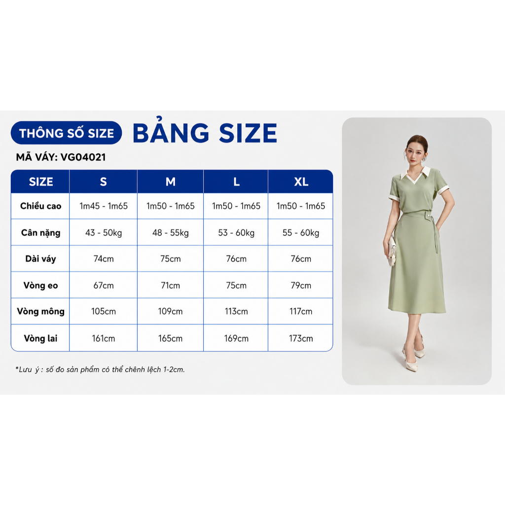 Set Lẻ Áo Kiểu Nữ GUMAC Form Suông Cổ Xẻ V AG04020 - Chân Váy Nữ GUMAC Thiết Kế Lưng Lệch Tôn Eo Sang Trọng VG04021