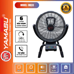 QUẠT DÙNG PIN, ĐIỆN YAMASU YMS-MQ33 - Chính Hãng