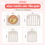 Quây Cũi Nhựa Gấp Gọn Tặng Thảm + Bóng Nhựa, Quây Nhà Banh Cho Bé HAPPY BOAT Cao 62Cm