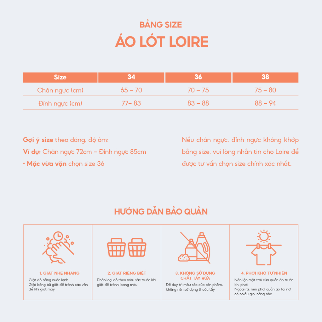 Áo Ngực Nữ Loire Không Gọng Đệm Mỏng Không Lộ Viên Loirechic BRDE144