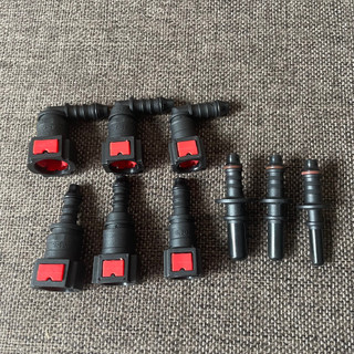 Bộ 9 Cút Nối Nhanh Ống Xăng Dầu, Khớp Nối Ống Nhiên Liệu Size 6 8 10 Li Chuyên Dụng Đo Áp Bơm Xăng