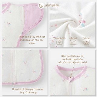 M&B (0-6M) Nhộng chũn cho bé sơ sinh Viscore co giãn 4 chiều giúp bé ngủ ngon, không giật mình.