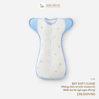 M&B (0-6M) Nhộng chũn cho bé sơ sinh Viscore co giãn 4 chiều giúp bé ngủ ngon, không giật mình.