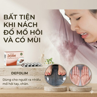 ✅ [Chính Hãng] Viên Giảm Tiết Mồ Hôi DEFOLIM – Hỗ Trợ Giảm Mồ Hôi Trộm