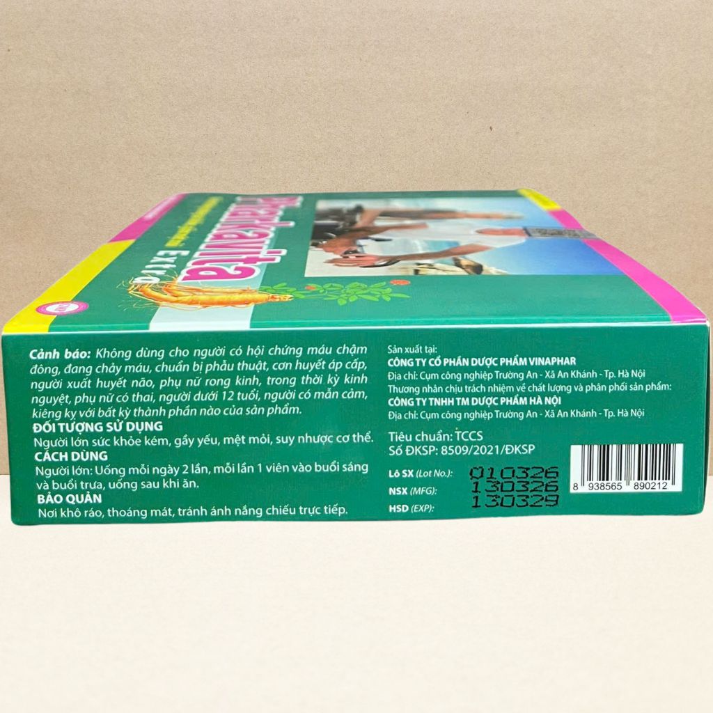 Combo 3 Hộp Pharkavita Extra Xanh Lá 60 Viên - Rostex - Vinaphar - Vitamin Chữa Lành