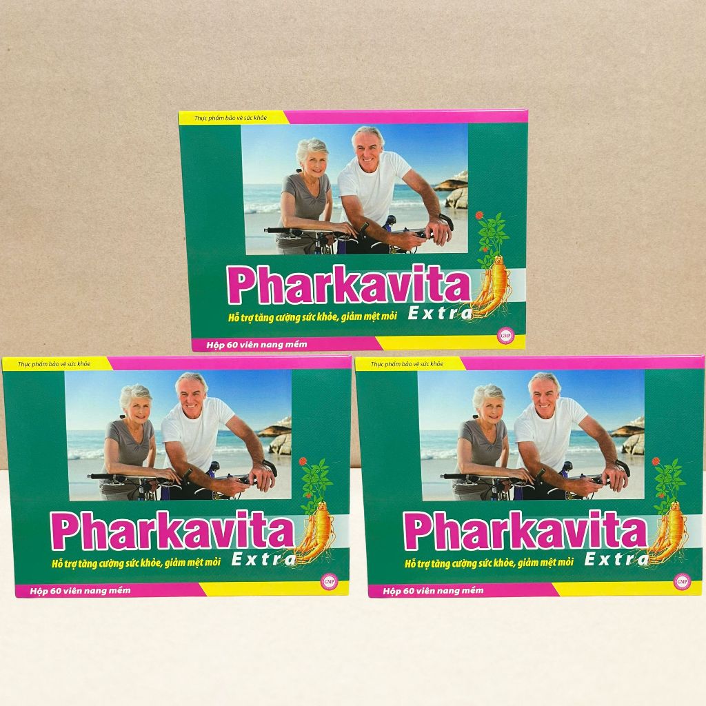 Combo 3 Hộp Pharkavita Extra Xanh Lá 60 Viên - Rostex - Vinaphar - Vitamin Chữa Lành