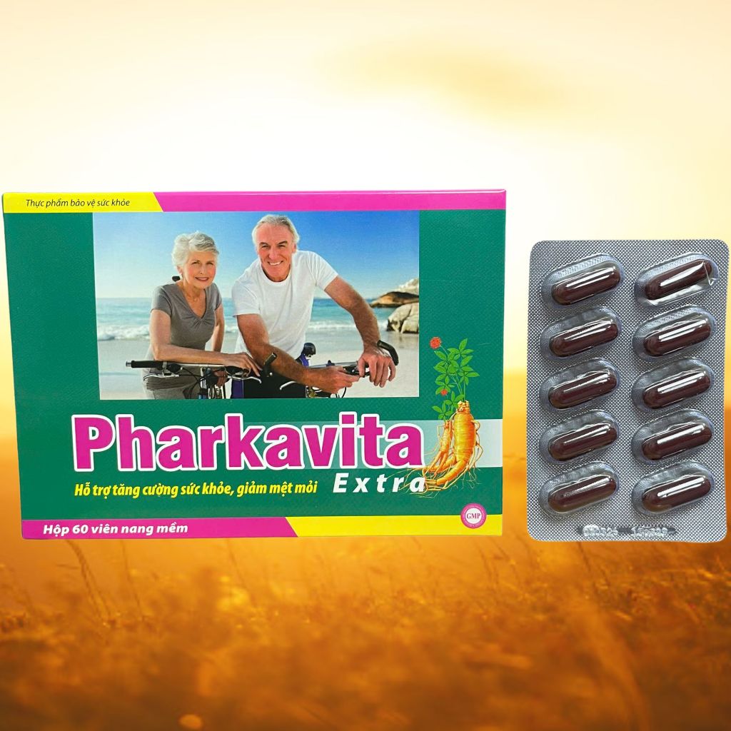 Combo 5 Hộp Pharkavita Extra Xanh Lá 60 Viên - Rostex - Vinaphar - Vitamin Thanh Lọc