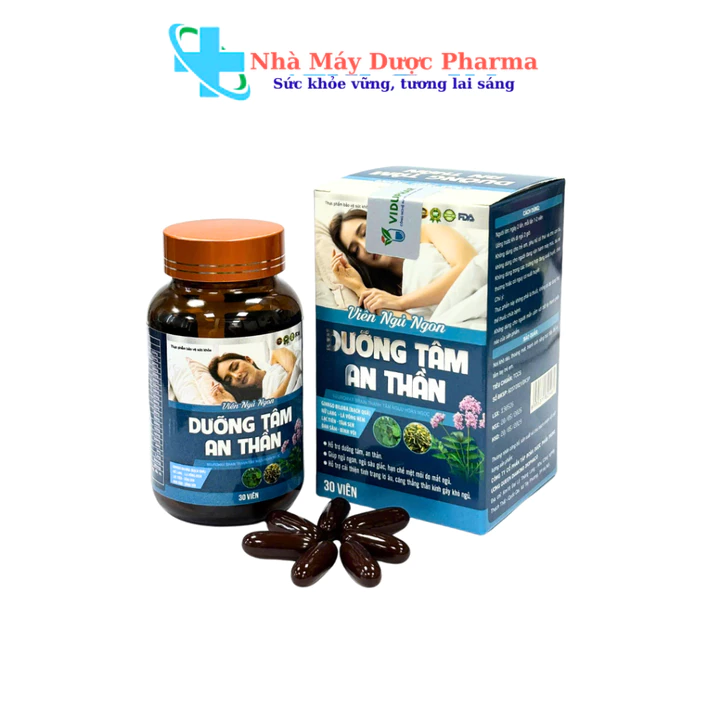 Viên Uống Dưỡng Tâm An Thần Hỗ Trợ Cải Thiện Giấc Ngủ Ngon Ngủ Sâu – Hộp 30 Viên