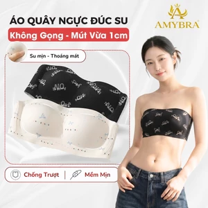Áo Quây Ngực Su Không Gọng Mềm Mịn, Áo Ngực Không Dây Họa Tiết Cá Tính A620