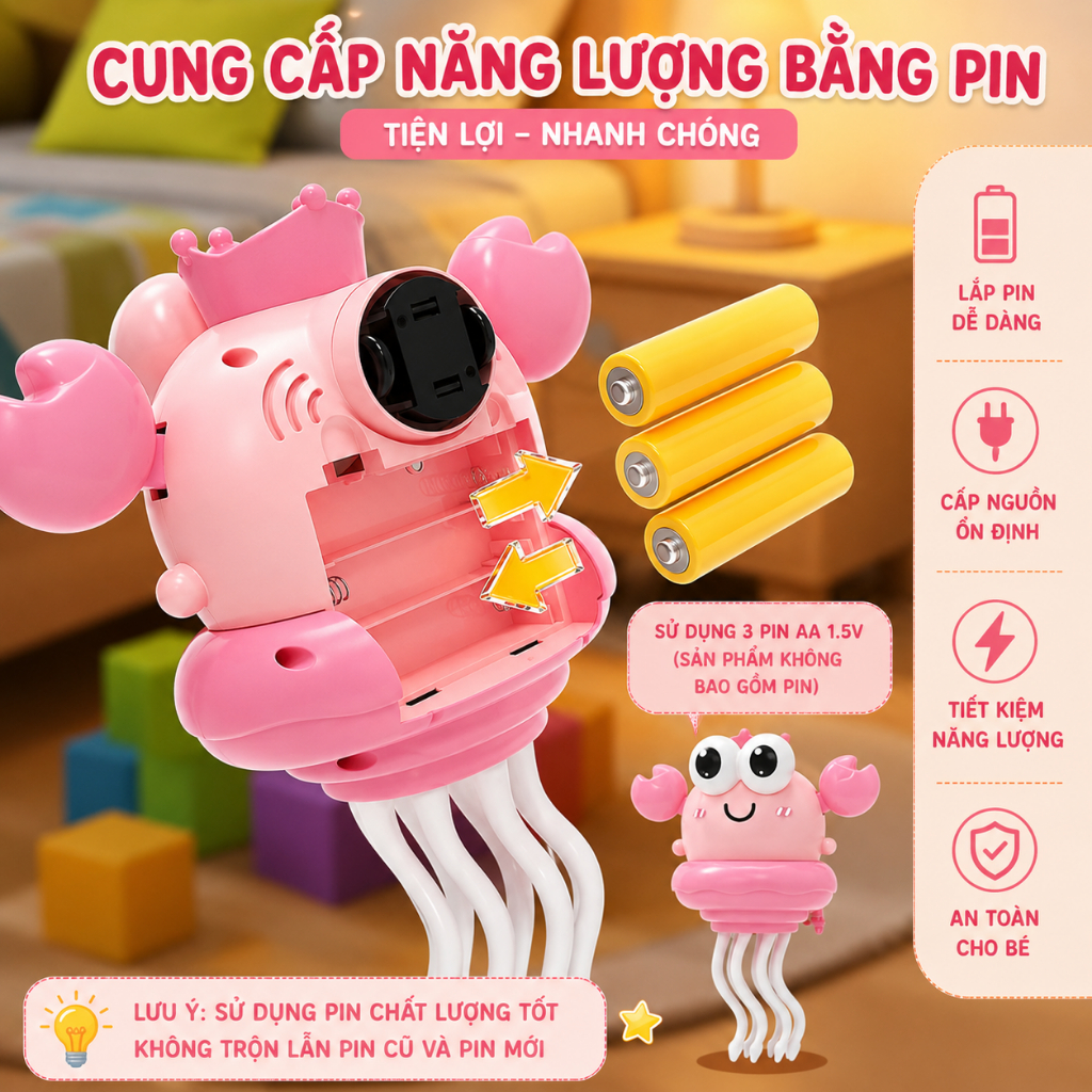 Đồ Chơi Cua Điện Nhảy Múa Thông Minh Tự Động Tránh Chướng Ngại Vật Đồ Chơi Tương Tác Cho Bé