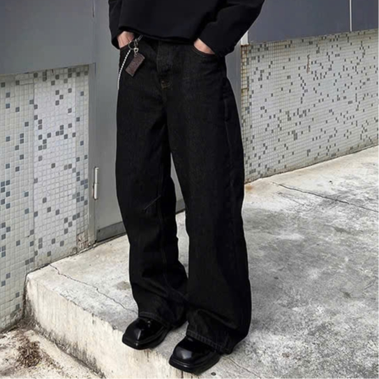 Quần Jeans Form Rộng Chữ M 𝐂𝐎𝐎𝐋𝐂𝐑𝐄𝐖 Phong Cách Unisex Nam Nữ, Đường Phố QTD009 | BigBuy360 - bigbuy360.vn