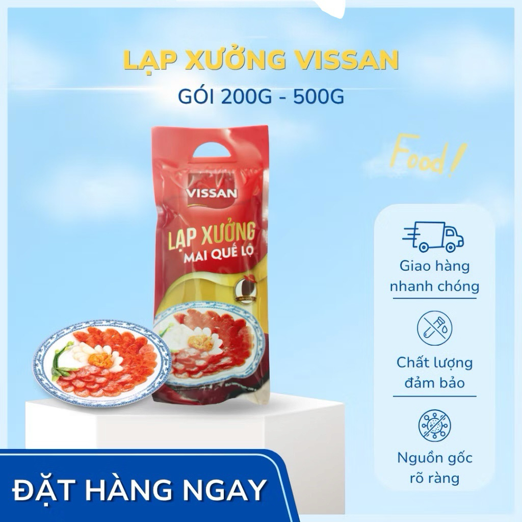 Vissan Lạp Xưởng Mai Quế Lộ Chính Hãng, Date Mới