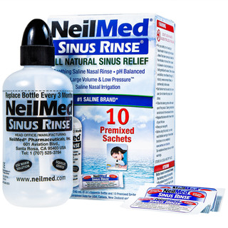 Muối Rửa Mũi Neilmed Cho Bình 240ml (Không Hộp) ngăn vừa viêm mũi , nghẹ mũi
