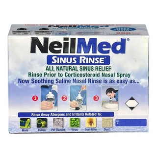 Muối Rửa Mũi Neilmed Cho Bình 240ml (Không Hộp) ngăn vừa viêm mũi , nghẹ mũi