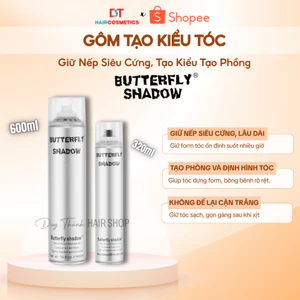 Gôm Giữ Nếp Cứng BUTTERFLY SHADOW 320ml/600ml – Giữ Nếp Siêu Cứng, Tạo Kiểu Tạo Phồng.