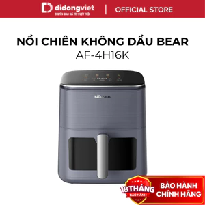 Nồi Chiên Không Dầu 6L Bear QZG-H16R3 (AF-4H16K) - Công Suất 1600W, Chống Dính - Hàng Chính Hãng