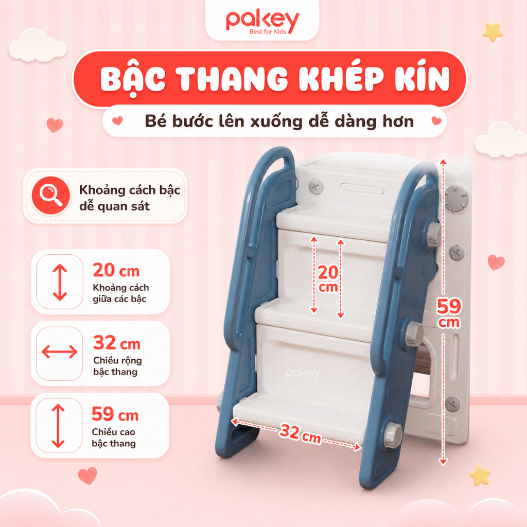 [HỎA TỐC] Cầu Trượt Cho Bé, Cầu Trượt Xích Đu Máng Trượt Siêu Dài Rộng Trọng Tải Đến 80Kg, Nhựa Nguyên Sinh Không Mùi