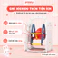 Cầu Trượt Xích Đu Cho Bé Cỡ Lớn TẶNG KÈM BÓNG RỔ, Cầu Trượt Cho Bé Máng Trượt Siêu Dài