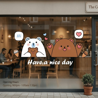 Sticker Dán Kính Quán Cafe Hình Đồ Uống Coffee Vintage ST01 – Decal Trang Trí Cửa Kính, Quán Cà Phê, Tiệm Trà Sữa