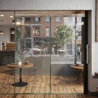 Sticker Dán Kính Quán Cafe Hình Đồ Uống Coffee Vintage ST01 – Decal Trang Trí Cửa Kính, Quán Cà Phê, Tiệm Trà Sữa