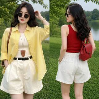 Quần Đùi Bigsize Nữ Dáng Quần Đùi Ngắn Cạp Chun Co Giãn Cho Chubby Năng Động Q561