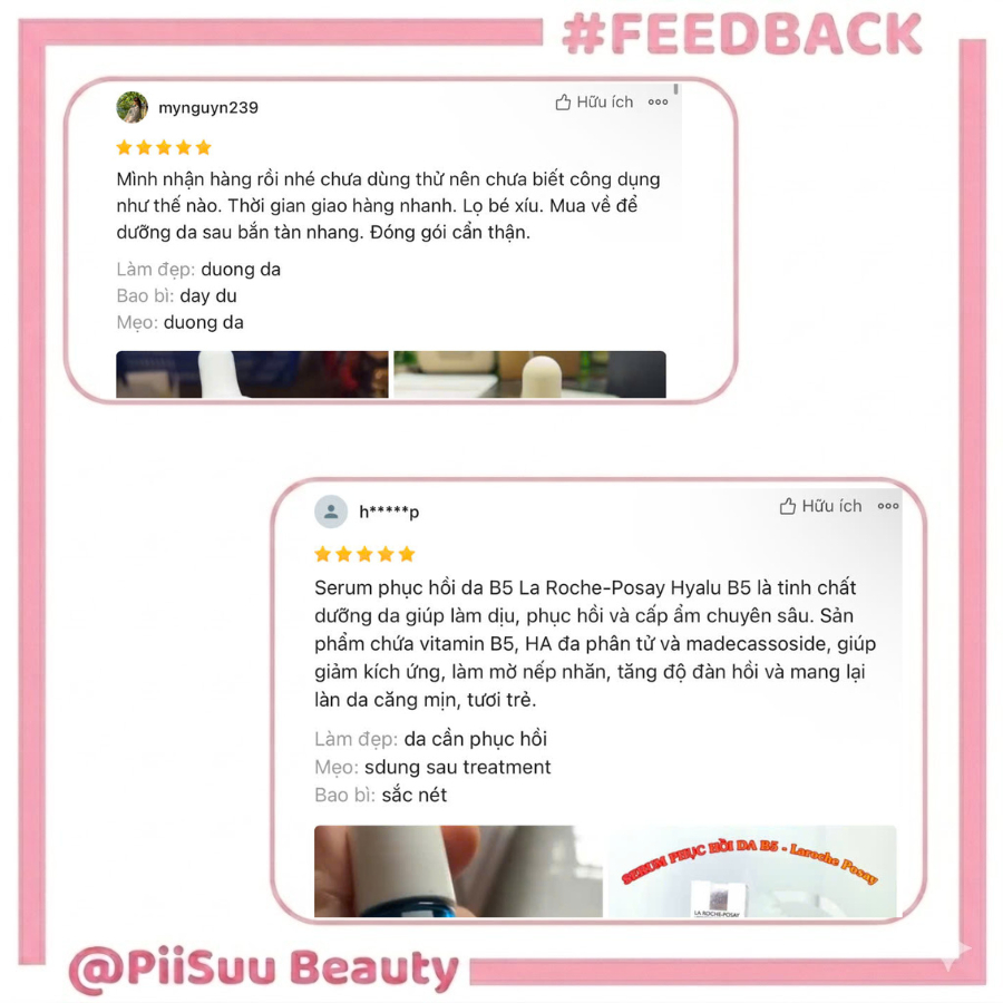 [MINISIZE] Serum Dưỡng chất La Roche-Posay Hyalu B5 dưỡng ẩm, phục hồi & mờ nếp nhăn 10ml - Mẫu Mới Ko Hộp