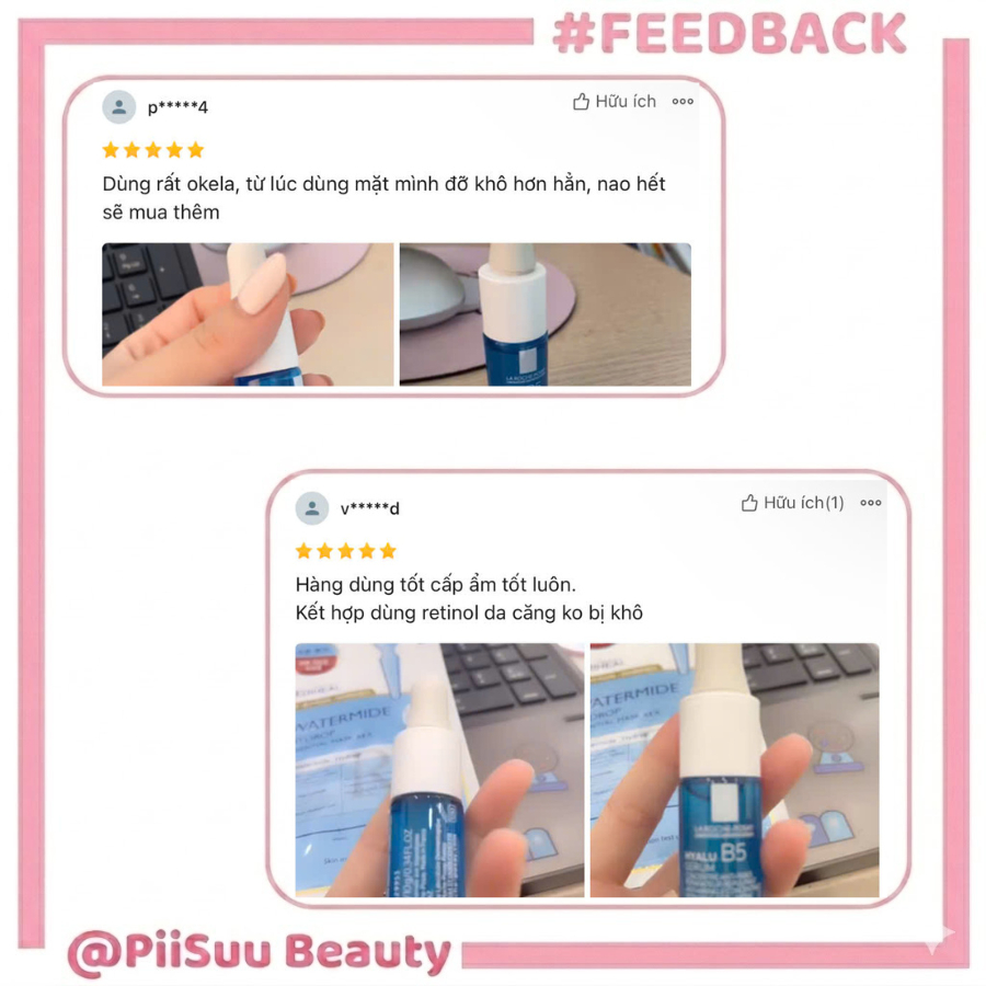 [MINISIZE] Serum Dưỡng chất La Roche-Posay Hyalu B5 dưỡng ẩm, phục hồi & mờ nếp nhăn 10ml - Mẫu Mới Ko Hộp