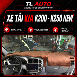 Thảm taplo ô tô xe tải KIA K200, K250, HYUNDAI PORTER 150, thảm taplo nhung lông cừu, da cao cấp may đo chuẩn form