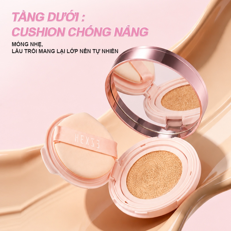 [LIVESTREAM] Phấn nước HEXZE 3IN1 SPF50+ PA++++, Cushion Chống Nắng Kèm Che Khuyết Điểm & Má Hồng