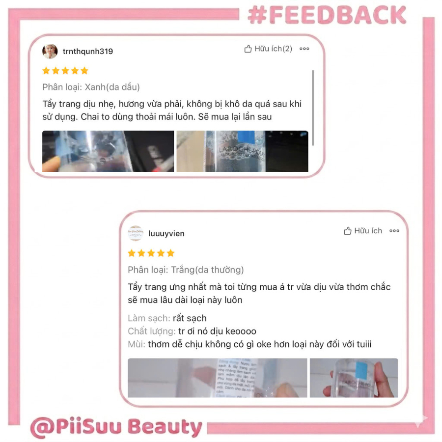 Nước Tẩy Trang La Roche-Posay Micellar Water Ultra Sensitive Skin (400ml) - Làm Sạch Sâu & Dịu Nhẹ Cho Da Nhạy Cảm
