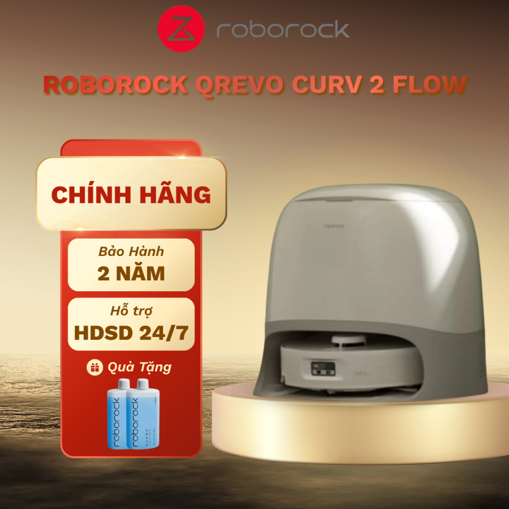 [Chính Hãng] Robot hút bụi lau nhà Roborock Qrevo Curv 2 Flow