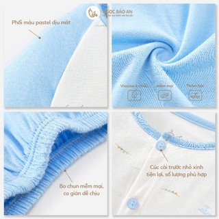 [M&B] Trọn bộ Combo sơ sinh (0-3M) Viscose Sky Pony co giản 4 chiều thoáng mát, an toàn cho da bé.