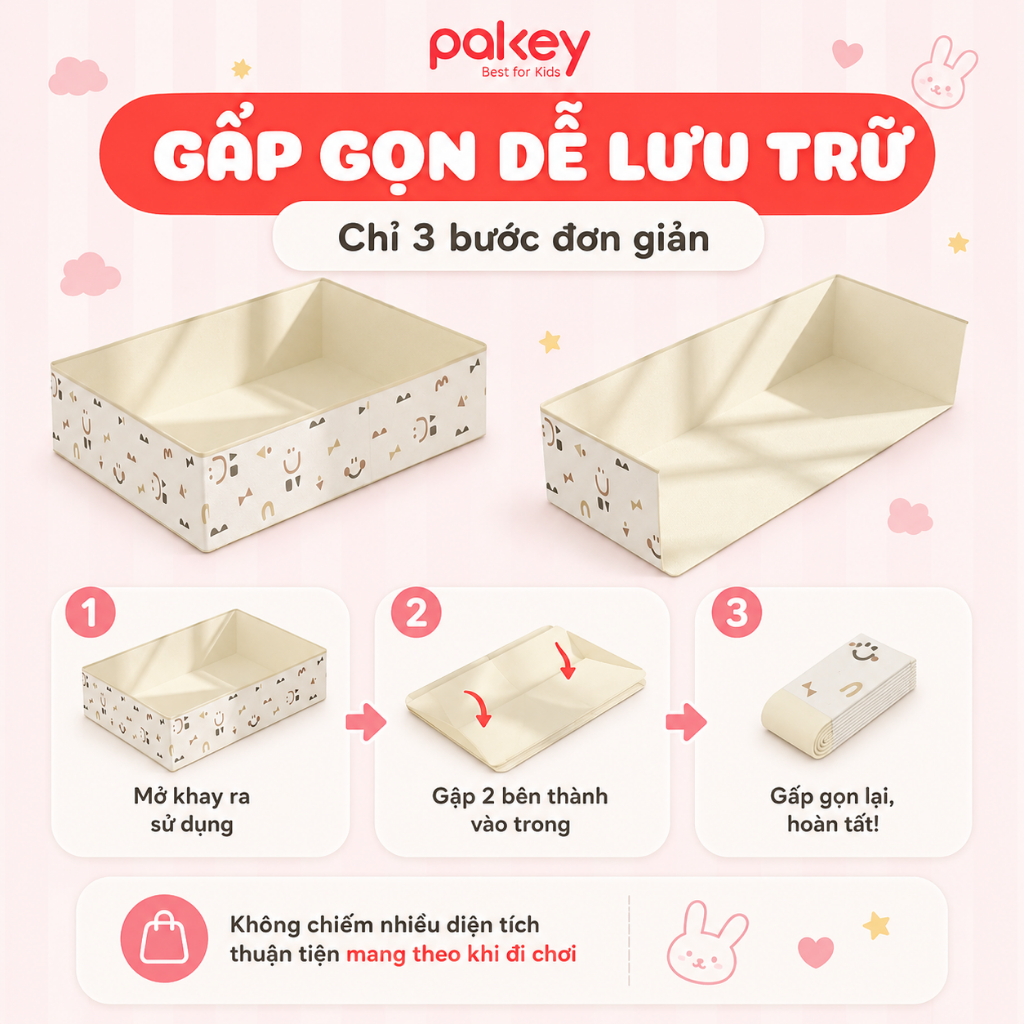 [Có Hỏa Tốc] Bể Bóng Cho Bé Phong Cách Hàn Quốc Nhã Nhặn, Bể Vải Gấp Gọn Tiện Lợi Màu Sắc Pastel Cho Bé Trai & Bé Gái