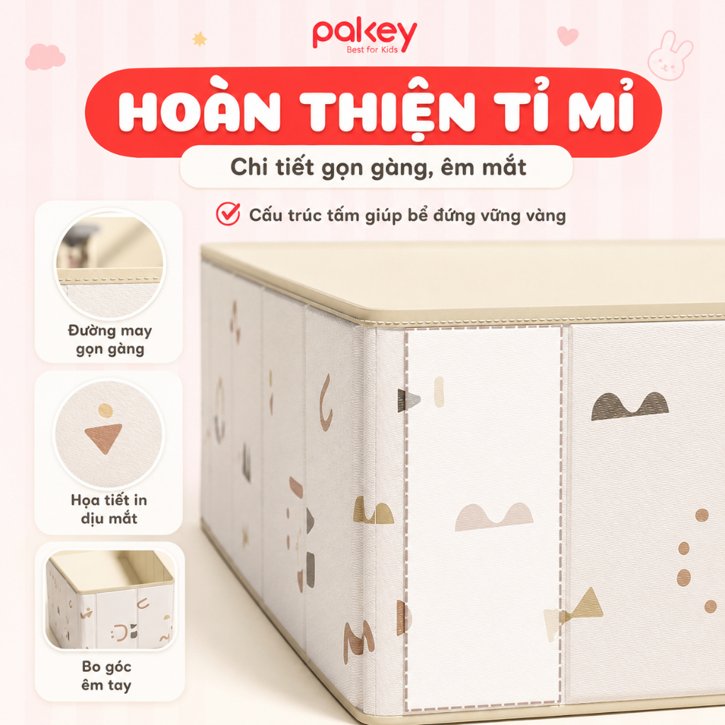 [Có Hỏa Tốc] Bể Bóng Cho Bé Phong Cách Hàn Quốc Nhã Nhặn, Bể Vải Gấp Gọn Tiện Lợi Màu Sắc Pastel Cho Bé Trai & Bé Gái