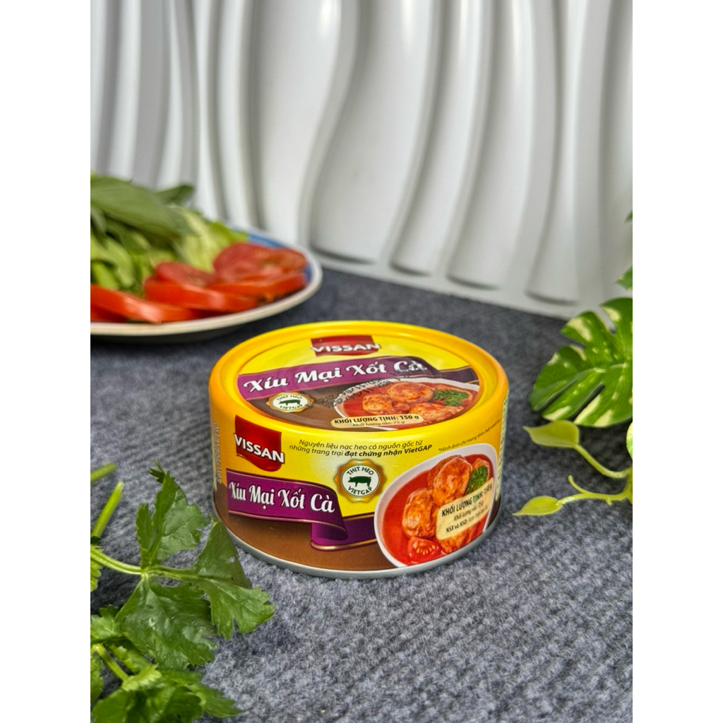 Vissan Combo 5 hộp Xíu Mại Xốt Cà 150g Chính Hãng Date 2029