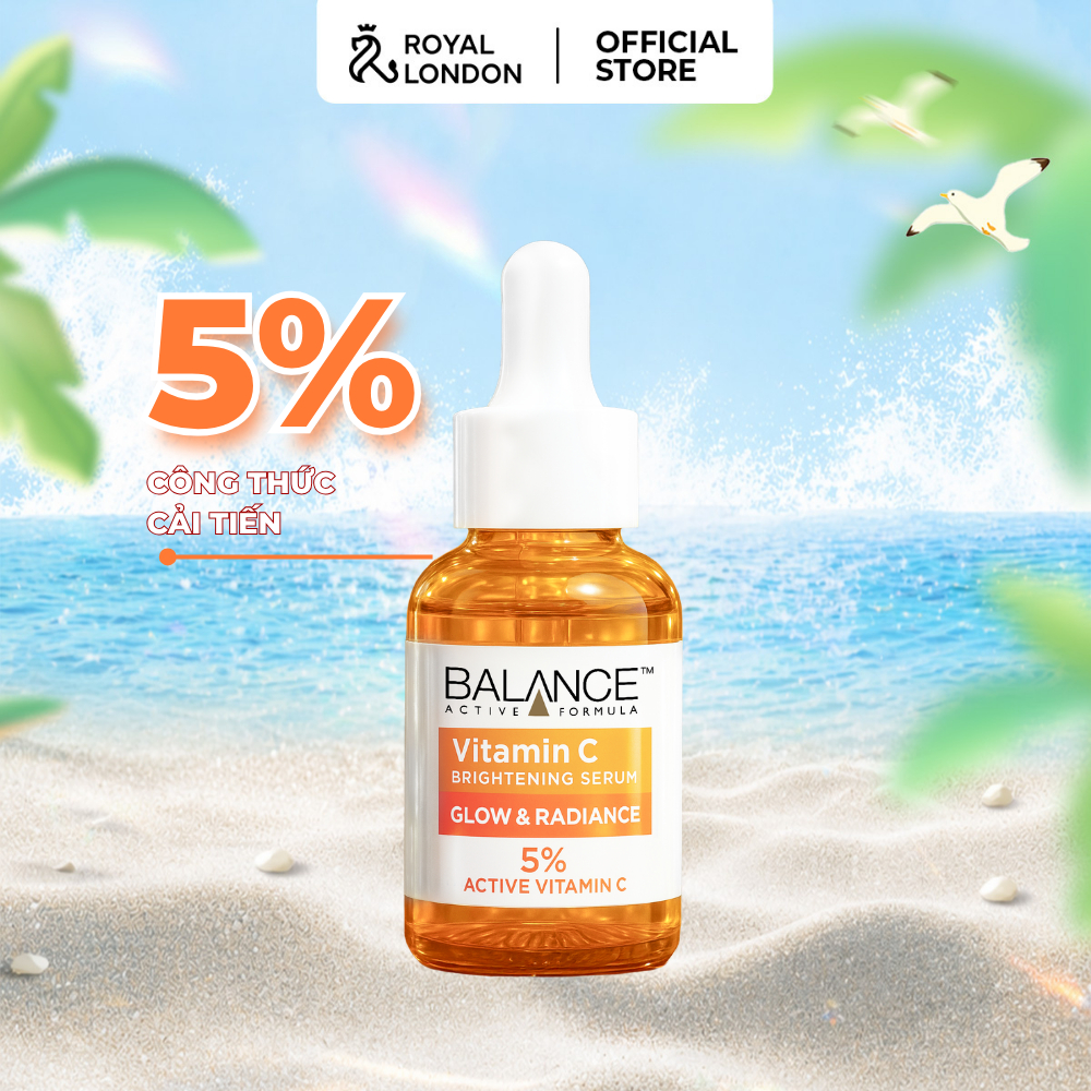 Serum Sáng Da, Mờ Thâm Dẫn Xuất SAP C 5% - Balance Active Formula 5% Vitamin C Brightening 30ml