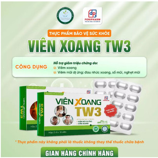 (COMBO 3 Tặng Xịt Mũi] Viên Xoang TW3 Regenera - Hỗ Trợ Giảm Các Triệu Chứng Do Viêm Xoang, Viêm Mũi Dị Ứng