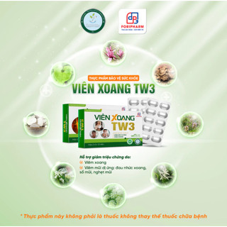 (COMBO 3 Tặng Xịt Mũi] Viên Xoang TW3 Regenera - Hỗ Trợ Giảm Các Triệu Chứng Do Viêm Xoang, Viêm Mũi Dị Ứng