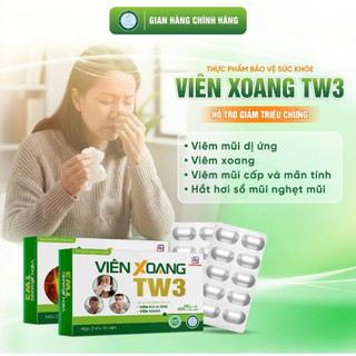 (COMBO 3 Tặng Xịt Mũi] Viên Xoang TW3 Regenera - Hỗ Trợ Giảm Các Triệu Chứng Do Viêm Xoang, Viêm Mũi Dị Ứng