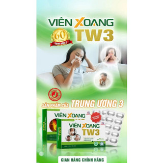 Bộ đôi viên xoang TW3+ xịt xoang ixoang hỗ trợ viêm xoang, viêm mũi dị ứng