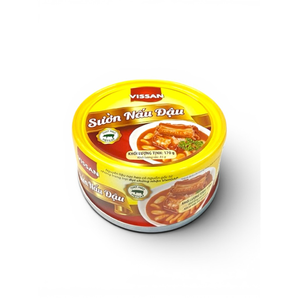 Vissan Combo 5 hộp Sườn Nấu Đậu 170g Chính Hãng Date 2029