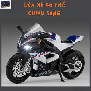 Mô hình xe máy hợp kim BMW HP4 Play Toys D có âm thanh và ánh sáng tỷ lệ 1:12 thiết kế thể thao cá tính