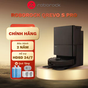 Robot Hút Bụi Roborock Qrevo S Pro – Hút + Lau 2 Trong 1, LDS Bản Đồ Thông Minh