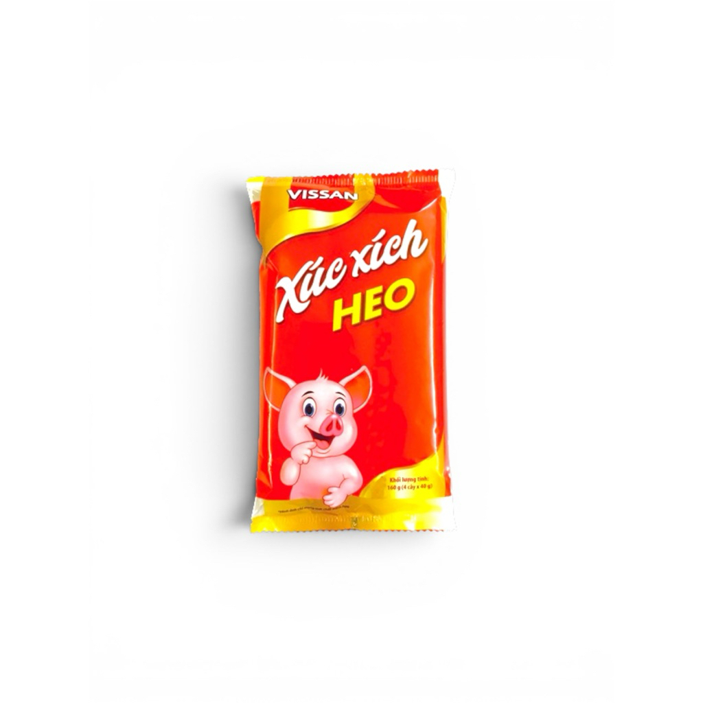 Vissan Combo 5 Gói Xúc Xích Tiệt Trùng Heo 160g ( 4 cây x 40g ) date mới