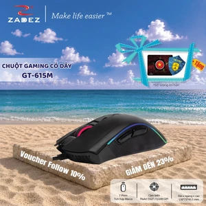 Chuột Gaming Có Dây ZADEZ GT-615M - Cảm Biến PixArt PMW3327, Chuốt Gaming Cao Cấp 12.000 DPI