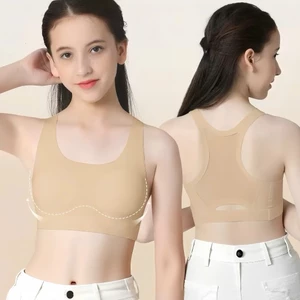 Áo Lá Học Sinh Bé Gái Liền Mút Cao Cấp Không Gọng, Áo Bra Tuổi Dậy Thì Thoáng Khí Co Giãn 4 Chiều [A166]