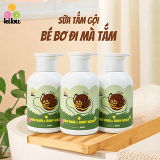 Combo 3 chai Sữa Tắm Gội Trẻ Em 2in1 Kibu Bơ