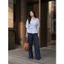 Áo Sơ Mi Tay Dài Dáng Ngắn Peplum SOLIIN Xếp Ly Đai Eo Phong Cách Thanh Lịch Công Sở | Sophia shirt