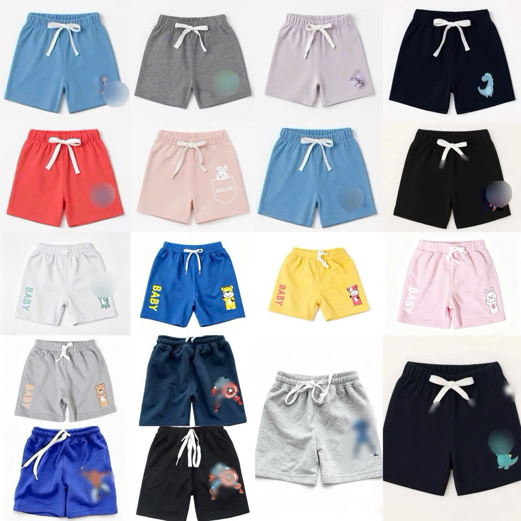 Quần Đùi Trẻ Em 2-6 Tuổi (10-22kg), Quần Short Bé Trai Bé Gái Nhiều Màu Mềm Mát E0359 F0074 F086