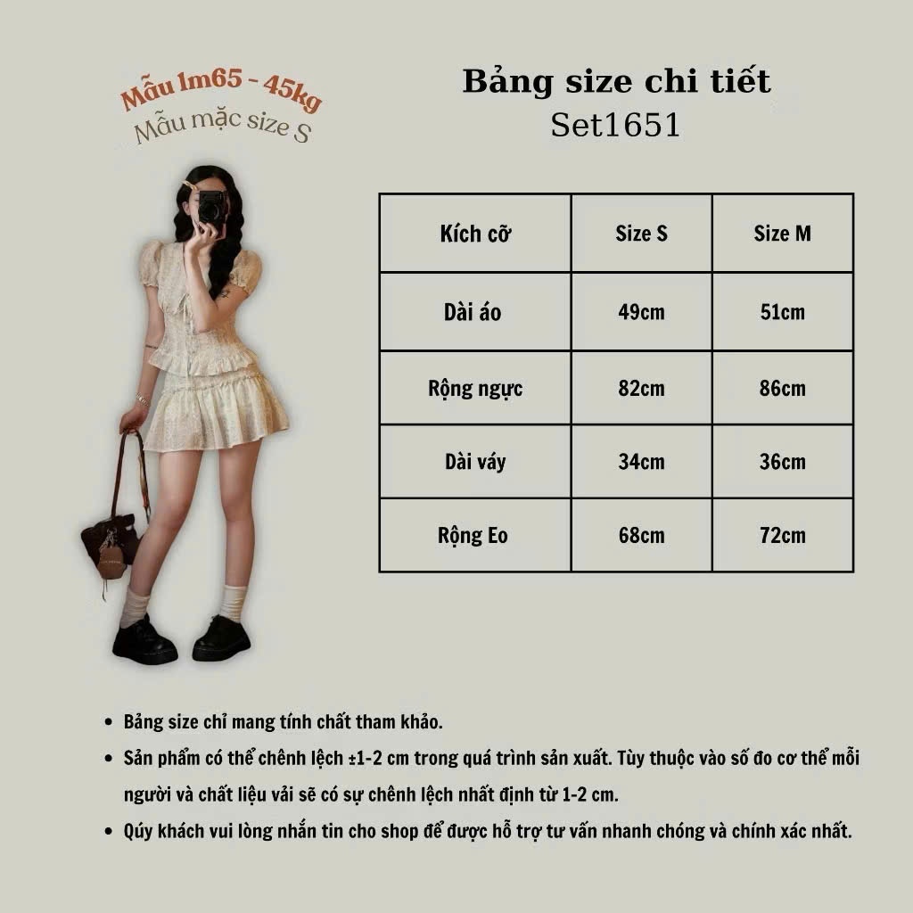 Set Đồ Nữ Áo Cổ V Buộc Nơ Chiết Eo Kèm Chân Váy Xòe Lưng Thun Tiểu Thư Hàn Quốc Dễ Thương Joolate 1651